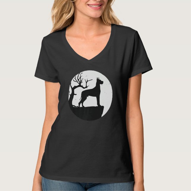 Deutsche Dogge Hunderasse T-Shirt (Vorderseite)