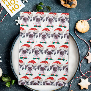 Deutsche Dogge Hunderasse Weihnachtssterne Geschirrtuch
