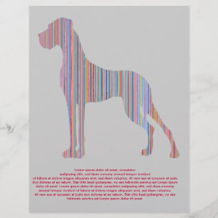Deutsche Dogge in Pastellfarben Flyer