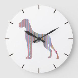 Deutsche Dogge Liniert Große Wanduhr