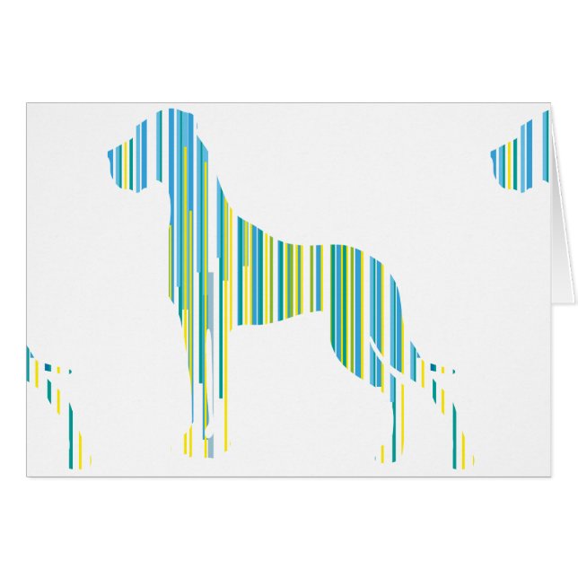 Deutsche Dogge Minimalistisch (Vorderseite (Horizontal))