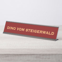 Deutsche Dogge Name Schreibtischnamensplakette