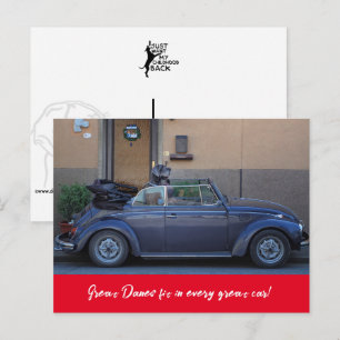 Deutsche Dogge passt Postkarte