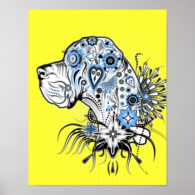 Deutsche Dogge Poster (Vorne)