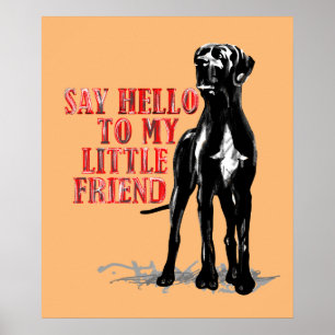 Deutsche Dogge Spaß Poster