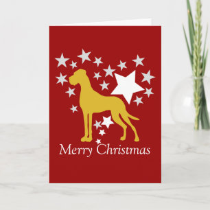 Deutsche-Dogge-Weihnachten Feiertagskarte