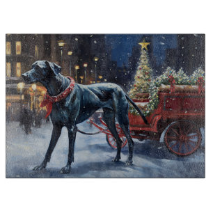 Deutsche Dogge Weihnachtsfestzeit Schneidebrett