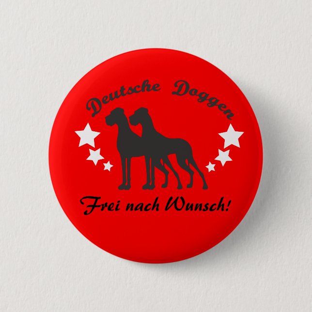 Deutsche Doggen Button (Vorderseite)