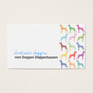 Deutsche Doggen Visitenkarten
