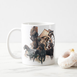 Deutsche Drahthaar Pointer-Aufkleber-Papierplatte Kaffeetasse
