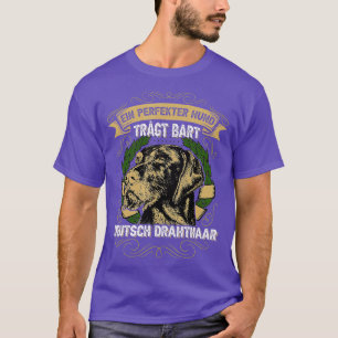 Deutsche Drahthaare der perfekte Hund trägt Bärenh T-Shirt