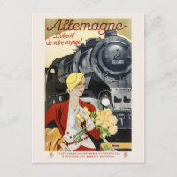 Deutsche Eisenbahn Vintage Poster 1928