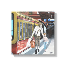 Deutsche Elf Familienreise Fantasy Art Canvas Prin