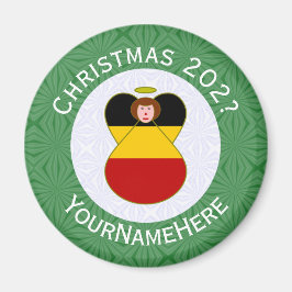 Deutsche Engel-Weihnachtsfahne Personalisiert Magnet