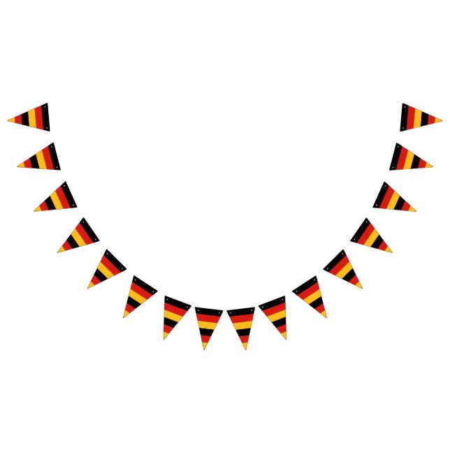 DEUTSCHE Fahnefarben - Streifen Wimpelkette (Alle)