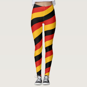 DEUTSCHE FLAG FARBEN Streifen + Ihre Ideen Leggings
