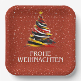 DEUTSCHE FLAG INSPIRIERT PAPPTELLER