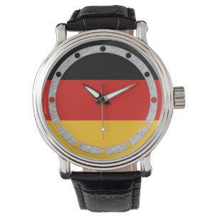 DEUTSCHE FLAGFARBEN + Ihre Ideen Armbanduhr