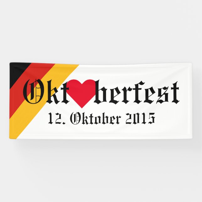 DEUTSCHE FLAGFARBEN + Ihre Ideen Banner (Horizontal)