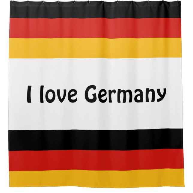 DEUTSCHE FLAGFARBEN + Ihre Ideen Duschvorhang (Vorderseite)