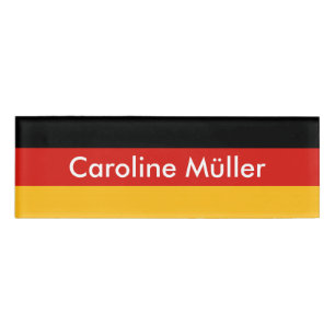 DEUTSCHE FLAGFARBEN + Ihre Ideen Namenschild