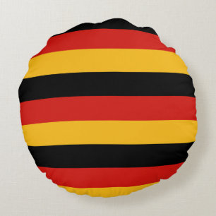 DEUTSCHE FLAGFARBEN + Ihre Ideen Rundes Kissen