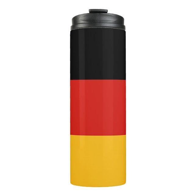 DEUTSCHE FLAGFARBEN + Ihre Ideen Thermosbecher (Vorderseite)