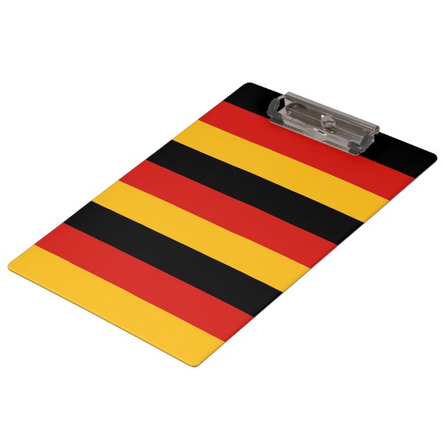 DEUTSCHE FLAGFARBEN KLEMMBRETT (Schrägansicht)