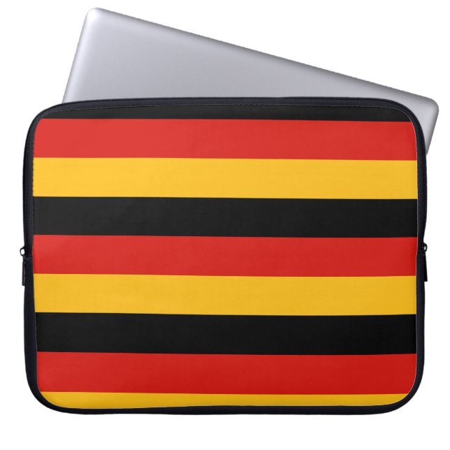 DEUTSCHE FLAGFARBEN LAPTOPSCHUTZHÜLLE (Vorderseite)