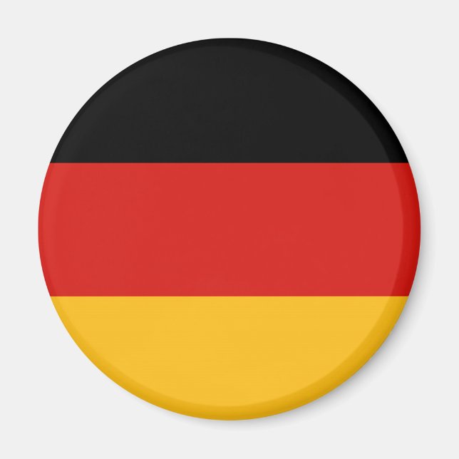 DEUTSCHE FLAGFARBEN MAGNET (Vorne)