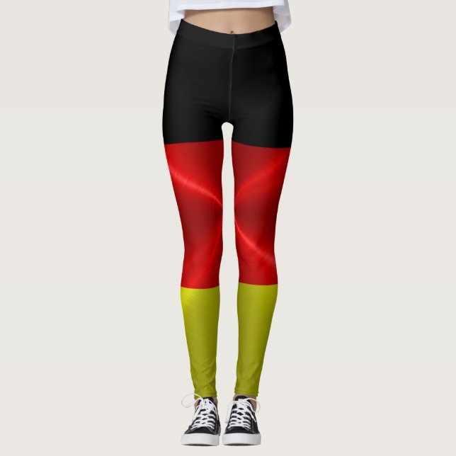 Deutsche Flagge #5 Leggings (Vorderseite)