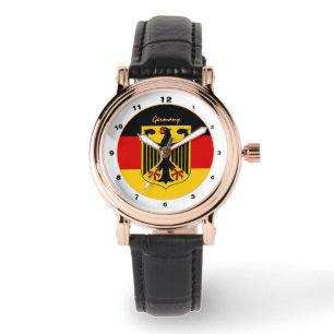 Deutsche Flagge, Adler/Deutschland Mode/Design-Uhr Armbanduhr