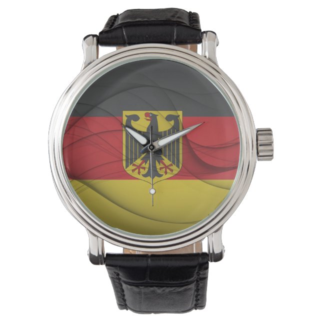 Deutsche Flagge Armbanduhr (Vorderseite)
