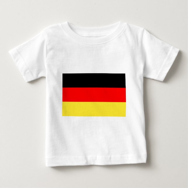 Deutsche Flagge Baby T-shirt (Vorderseite)