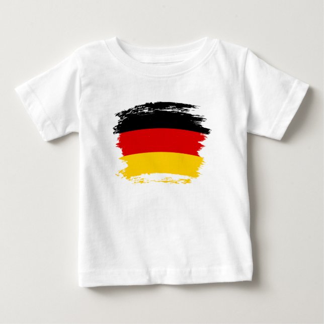 Deutsche Flagge Baby T-shirt (Vorderseite)