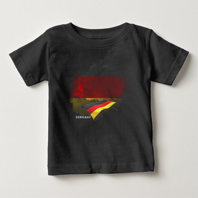 Deutsche Flagge Baby T-shirt (Vorderseite)