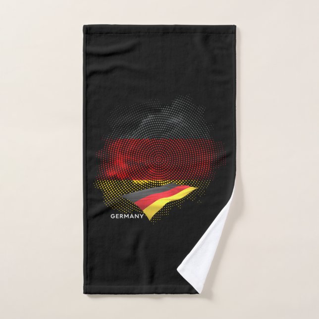 Deutsche Flagge Badhandtuch Set (Handtuch)