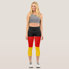 Deutsche Flagge Capri Leggings