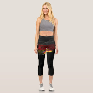Deutsche Flagge Capri Leggings