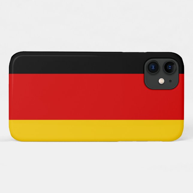 Deutsche Flagge Case-Mate iPhone Hülle (Rückseite (Horizontal))