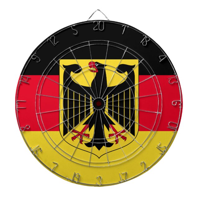 Deutsche Flagge Dartscheibe (vorne)
