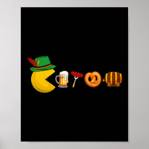 Deutsche Flagge Deutscher Gamer Bierfestival Männe Poster