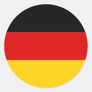 Deutsche Flagge Deutschland Aufkleber – Schwarz Ro
