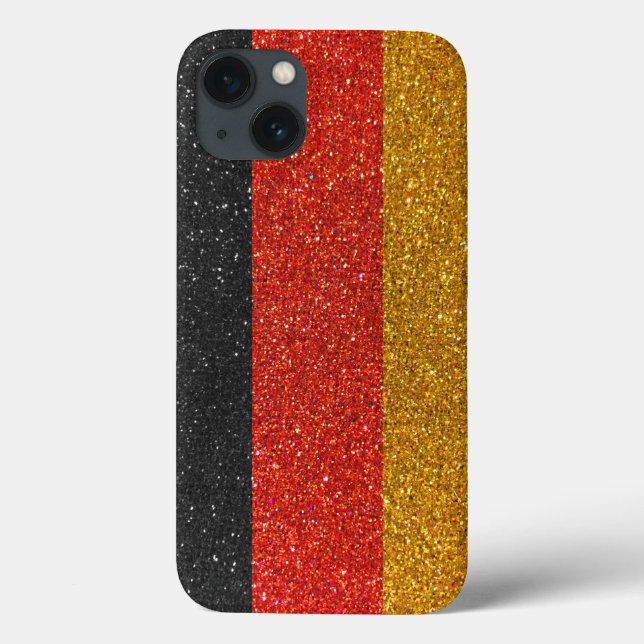 Deutsche Flagge Deutschland Berlin Glitzer Stilvol Case-Mate iPhone Hülle (Rückseite)