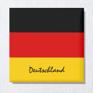 Deutsche Flagge & Deutschland Ferien-/Sportfans Magnet
