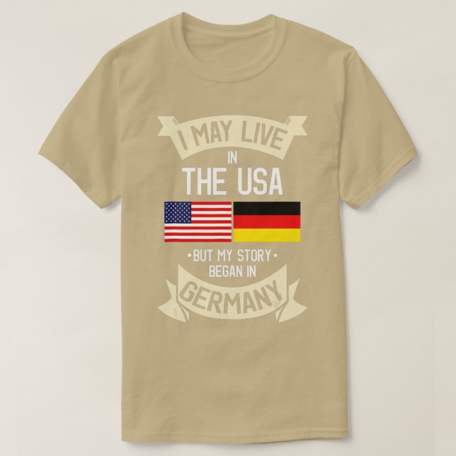 Deutsche Flagge Deutschland Roots Deutsche Gift T-Shirt (Design vorne)