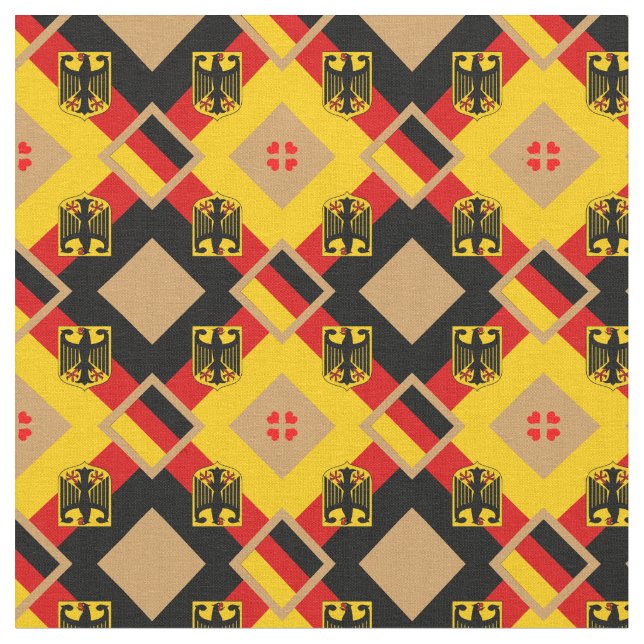 Deutsche Flagge & Deutschland Trendy Fabric Mode Stoff (Nahaufnahme)