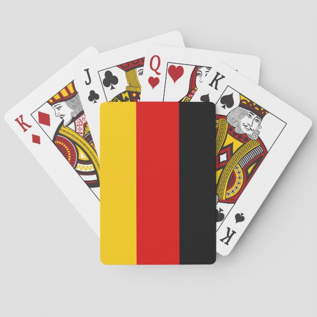 (Deutsche) Flagge Deutschlands Spielkarten (Rückseite)