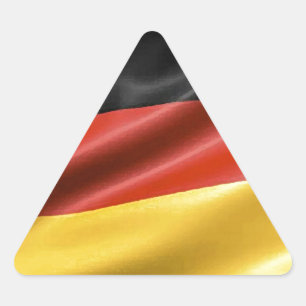 Deutsche Flagge Dreieckiger Aufkleber