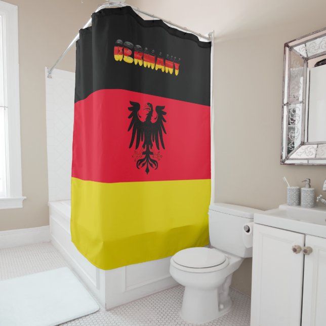 Deutsche Flagge Duschvorhang (Beispiel)